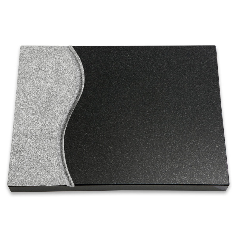 Grabtafel Wave - Indisch Black