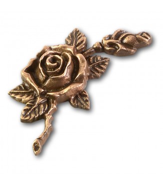 Metallornament Rose 1 (Bronze)