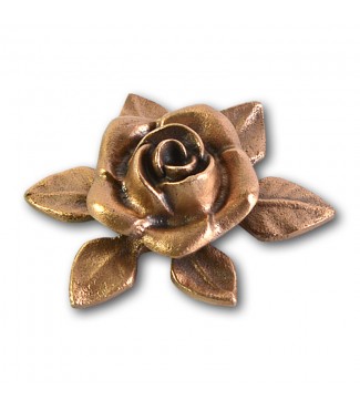 Metallornament Rose 4 (Bronze)
