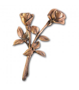 Metallornament Rose 10 (Bronze)