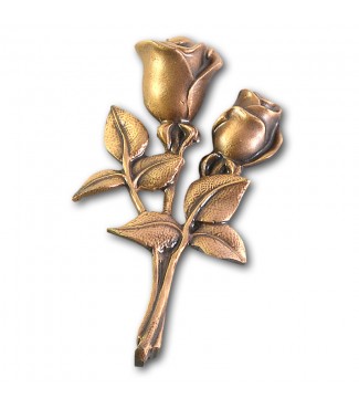 Metallornament Rose 11 (Bronze)