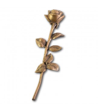 Metallornament Rose 12 (Bronze)