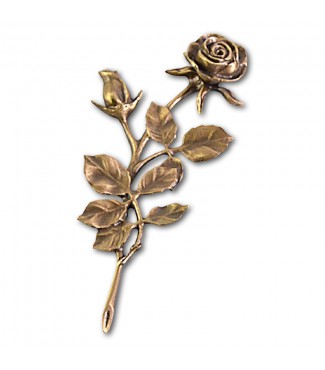 Metallornament Rose 13 (Bronze)