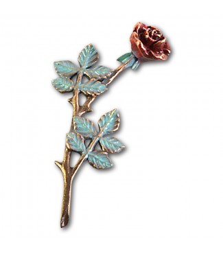 Metallornament Rose 4 (Color)