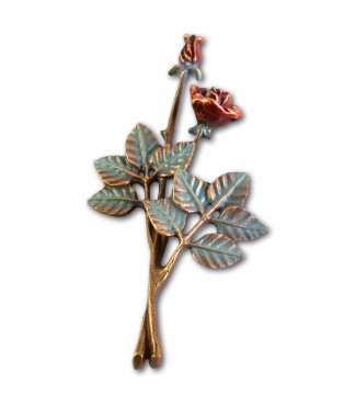 Metallornament Rose 5 (Color)